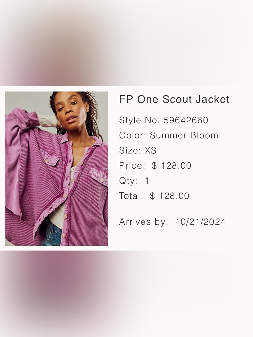 FP One Scout Jacket - Summer Bloom